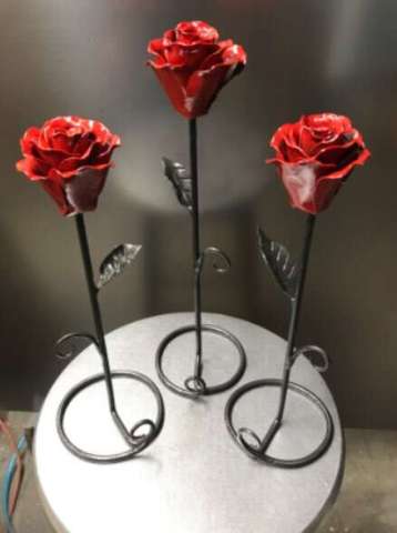 Metal Roses