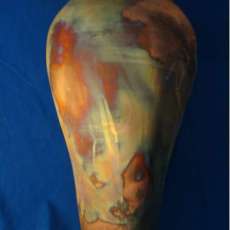 Copper Matt Raku Vessel