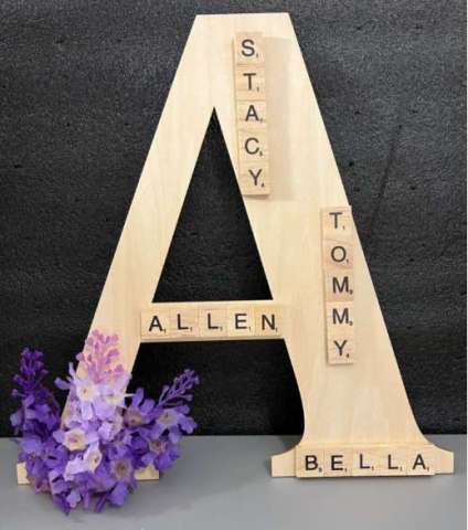 12x8 Letter a
