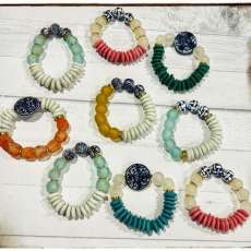 Chinoiserie Bead Bracelets