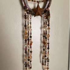 Rustic Beaded Horseshoe