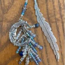 Silver Feather Bookmark