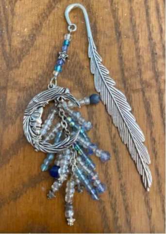 Silver Feather Bookmark