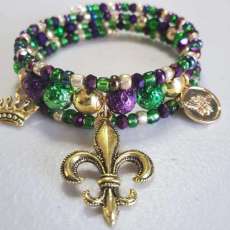 Mardi Gras Bracelet