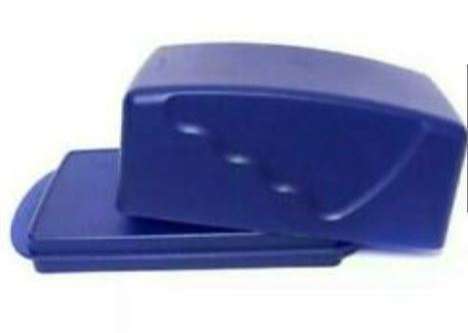 Tupperware Butter Dish 1 Lb. Large Keeper Tokyo Blue Impressions Style