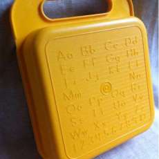 Tupperware Alphabet Gold Lunchbox