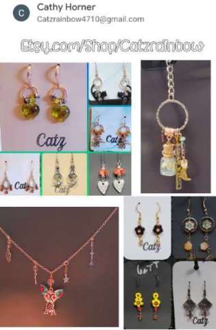 Earrings, Necklaces, Key Ring