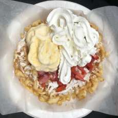 Funnel Cake With Ice Cream