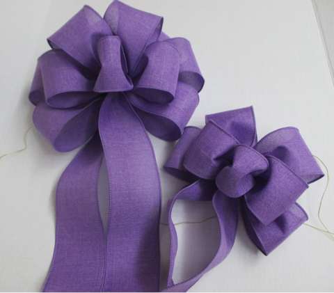 8 Or 10 in Medium Purple Wreath Bow