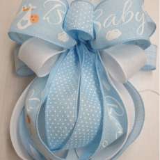 8 in Baby Boy Gift Bow - P Petite