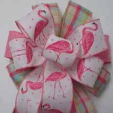 Flamingo Wreath Bows 8 Or 10 in