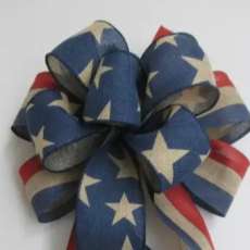 Rustic Patriotic Bow