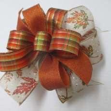 8" Autumn Leaves Bow