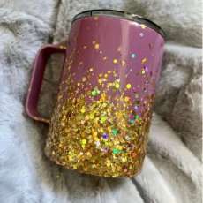 10 Oz. Ombre Glitter Coffee Cup