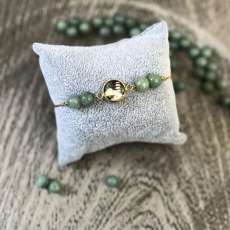 Pagoda Bracelet W/ Green Jades