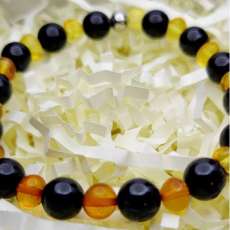 Amber/Black Tourmaline