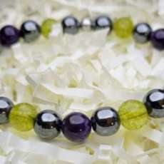 Peridot/Amethyst/Hematite