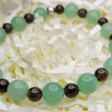 Green Aventurine/Smoky Quartz