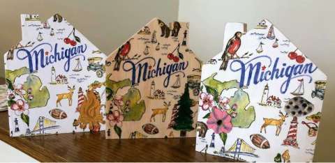 Michigan Home Wood Blocks