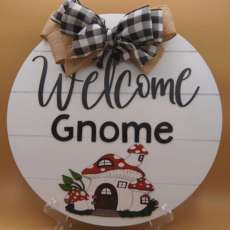 Welcome Gnome Door Hanger