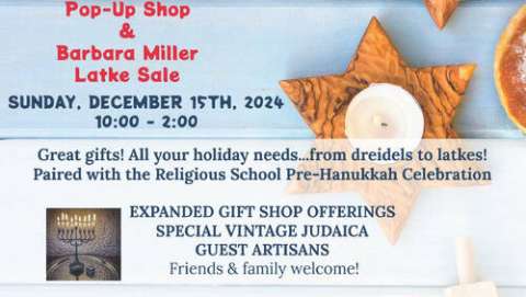 Hanukkah Pop-Up & Latke Sale