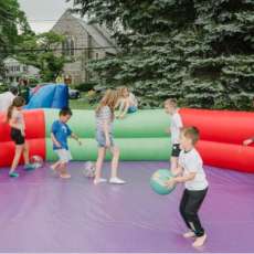 Kids Playing in the Gaga Pit