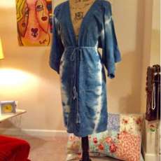 Upcycled Indigo Dyed Robe