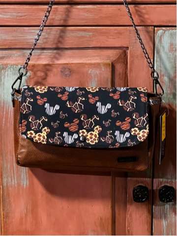 Mickey Mouse Bag With Leather and Fabric