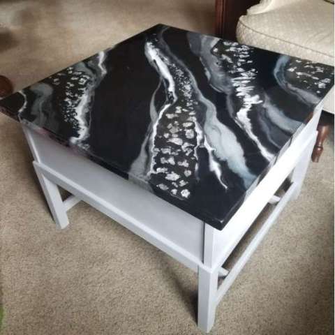 Black & White Accent Table