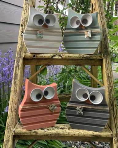 Upcycled Owls
