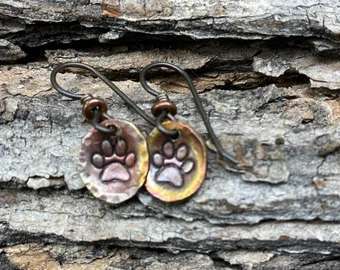 Recycled Copper Earrings