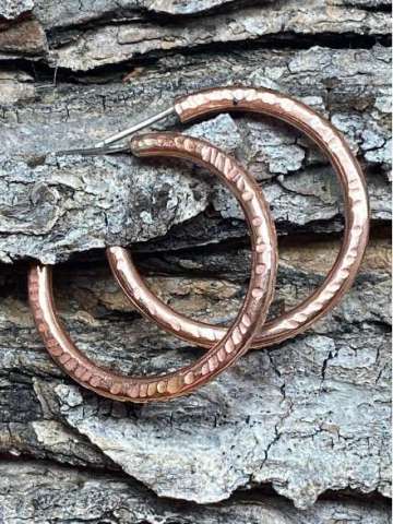 Recycled Copper Earrings