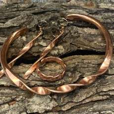 Recycled Copper Jewelry Set