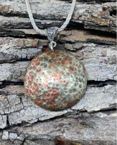 Recycled Copper Mix Metal Pendant