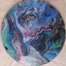 Blue Galaxy 12 Inch Trivet