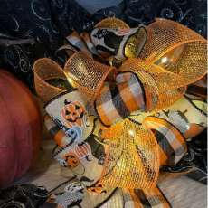 Loopy Halloween Bow