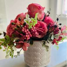 Coral Rose Center Piece