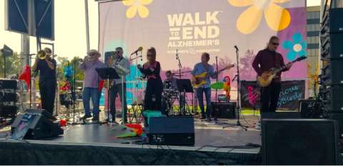 Entertaining at Walk to End Alz in Columbus