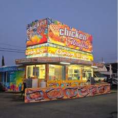 Chicken and Waffles Food Trailer