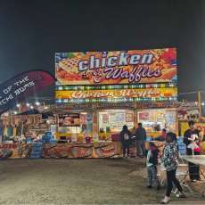 Chicken and Waffles Food Trailer With Elote Stand
