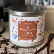 French Vanilla Coffee 3-Wick Candle