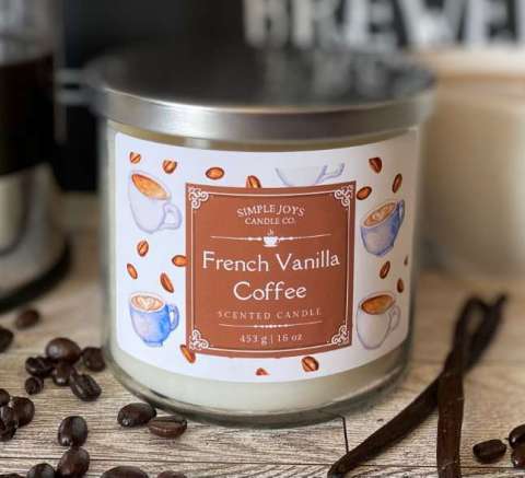 French Vanilla Coffee 3-Wick Candle