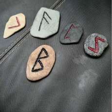 Hand Carved Stone Runes