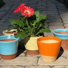 Hand-Thrown Flower Pots