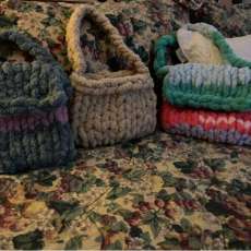 Chunky Knit Purses