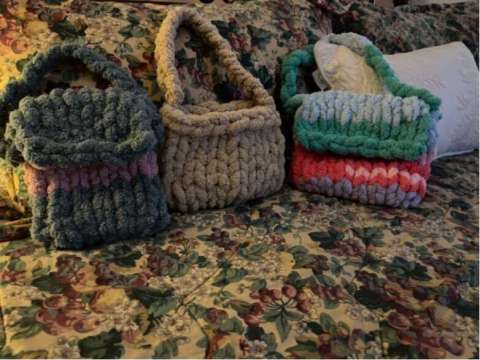 Chunky Knit Purses