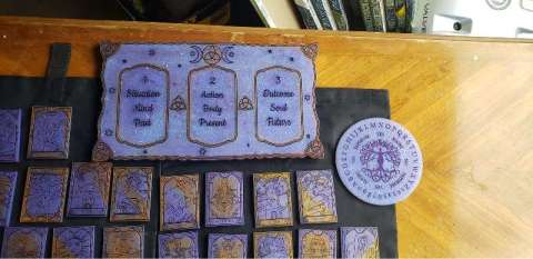 Card Tarot Board, 22 Set Higher Arcana Cards, Scrying Boardd