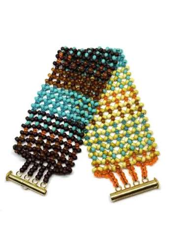 Turquoise and More Seed Bead Bracelet