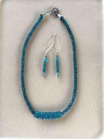 Teal Joy Necklace and Earring Set