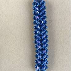 Blue Crystal Class on the Diagonal Bracelet